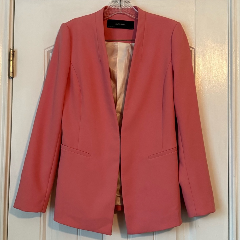Zara Basic Pink Blazer - Size S